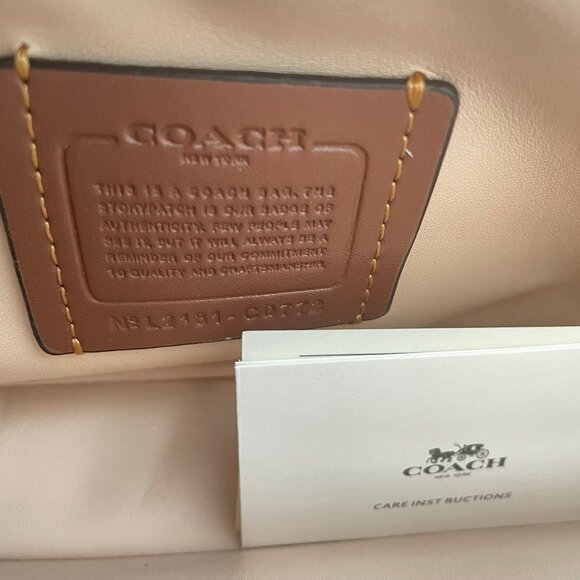 New Bag Coach Tabby 26 C0772 Beige Shoulder Bag - Authentic - Picture 9 of 11